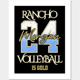 Morgan #24 Rancho VB (15 Gold) - Black Posters and Art